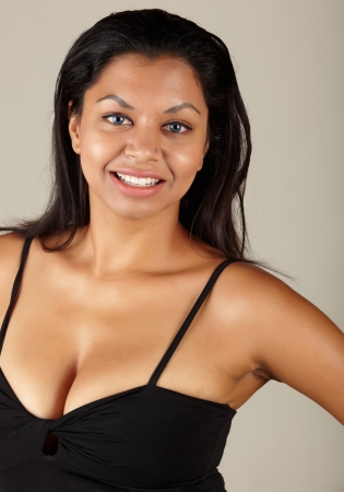 Busty Amateur Brunette Indian adult photo